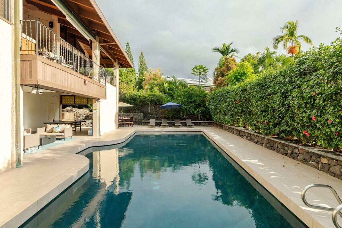 Luxury Villa, Private Pool, Stunning Ocean Views, Prime Location Kailua-Kona Exterior photo