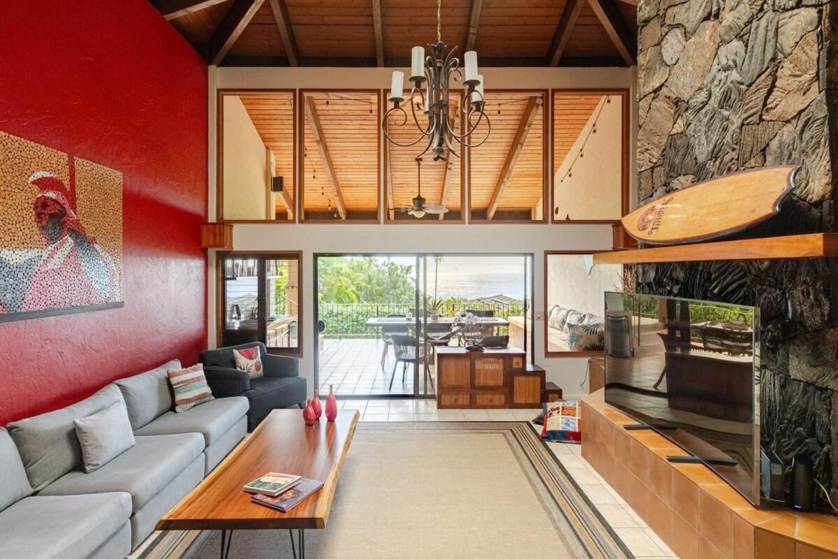 Luxury Villa, Private Pool, Stunning Ocean Views, Prime Location Kailua-Kona Exterior photo